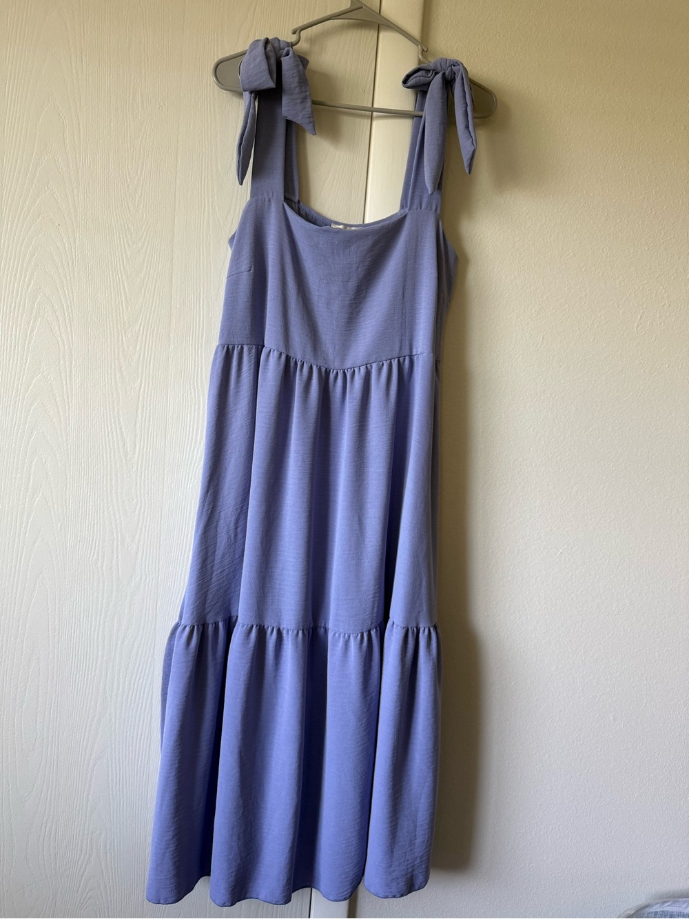 Women’s See You Monday Tie-Shoulder Tiered Midi Dress - XL NWT